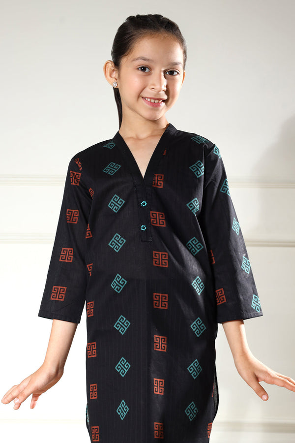 Stitched Lawn 2 Piece (Shirt/Trouser) For Kids