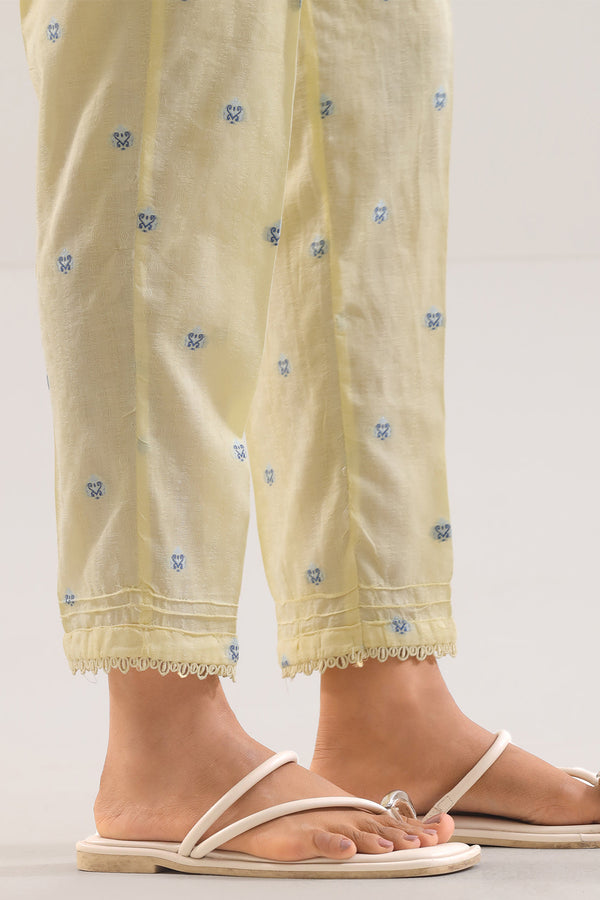 Cotton Jacquard Pants