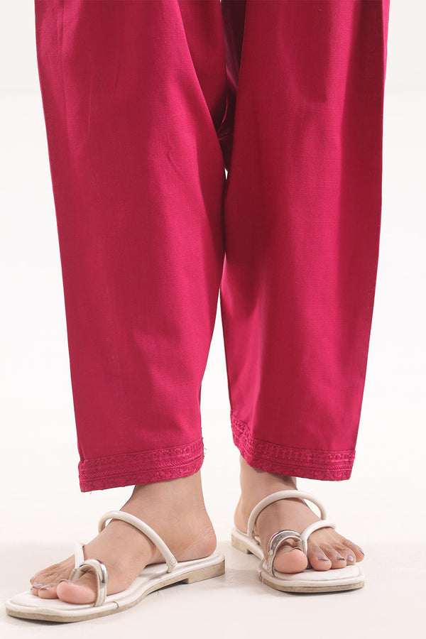 Embroidered Cross Hatch Pant