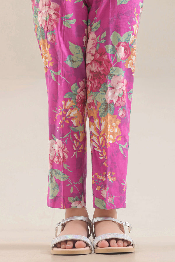 Printed Cambric Pants For Kids