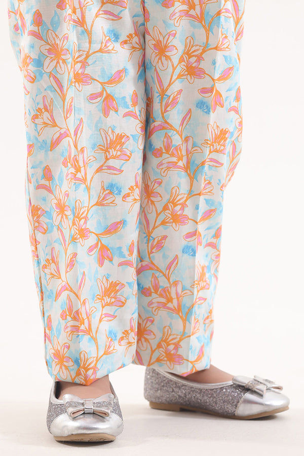 Printed Cambric Pant For Kids