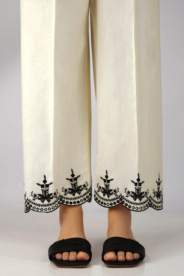 Embroidered Cotton Pant