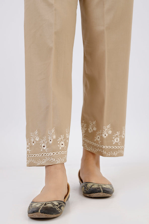 Embroidered Cotton Pant