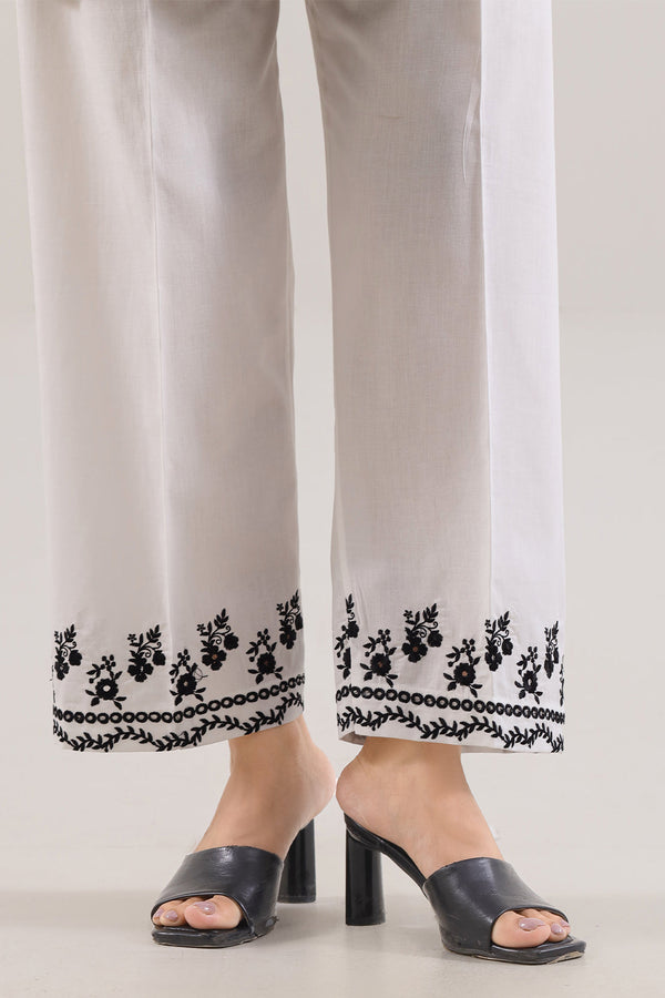 Embroidered Cotton Pant