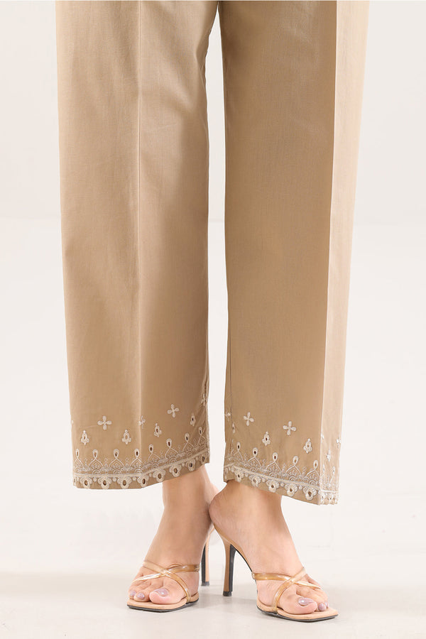 Embroidered Cotton Pant