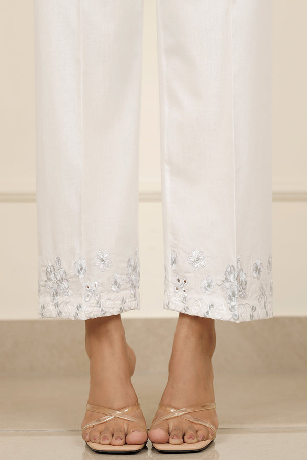Embroidered Cotton Pant