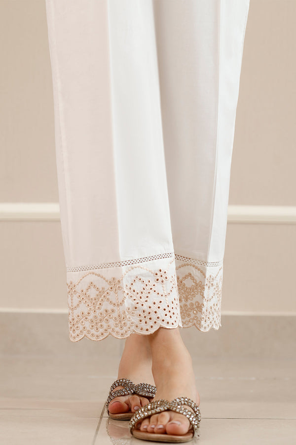 Embroidered Cambric Pant