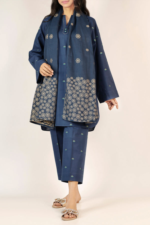 Cotton Jacquard Stole