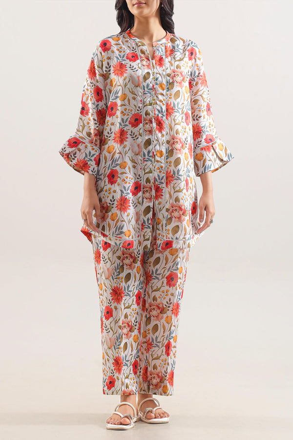 Printed Korean Lawn Stitched Shirt