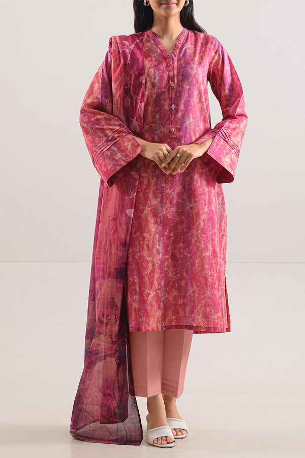 Unstitched Printed Lawn 3 Piece