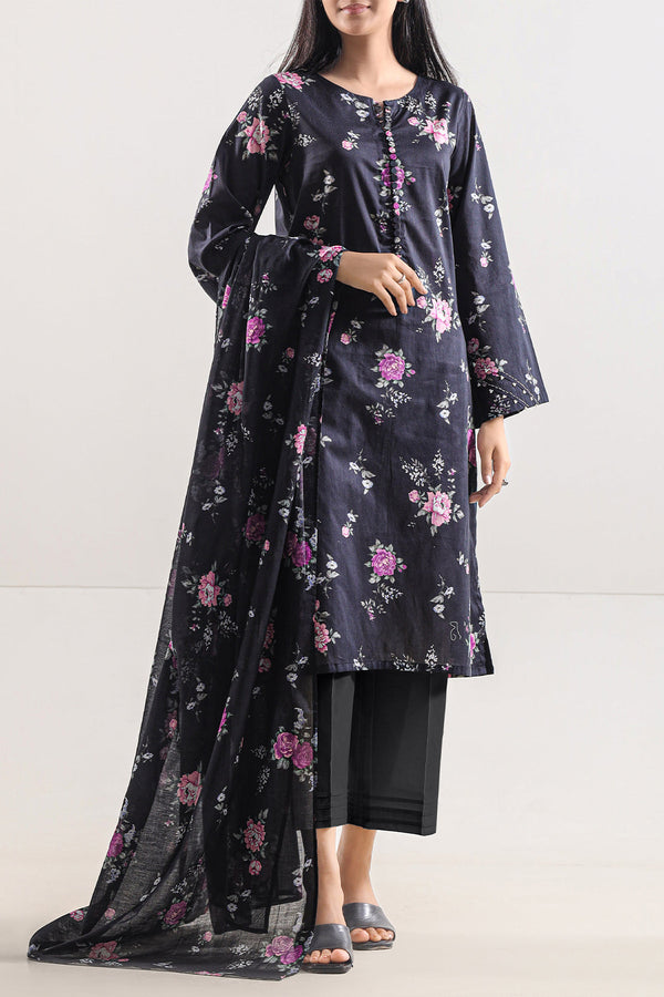 Unstitched Printed Lawn 3 Piece
