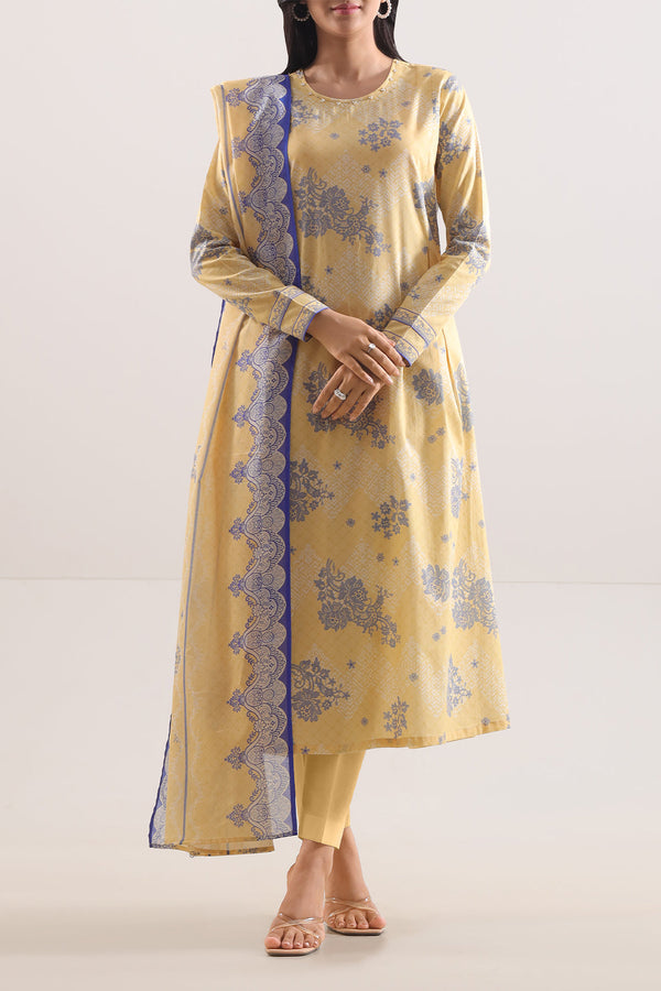 Unstitched Printed Lawn 3 Piece