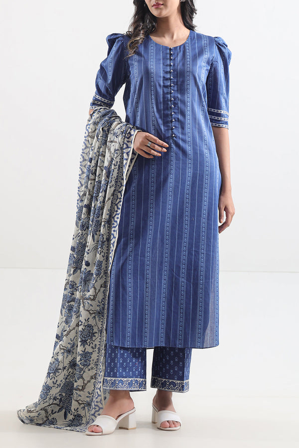 Unstitched Printed Lawn 2 Piece (Shirt/Dupatta)
