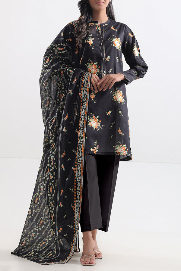 Unstitched Printed Lawn 3 Piece