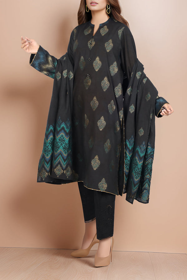 Unstitched Jacquard Cotton 2 Piece (Shirt/Trouser)