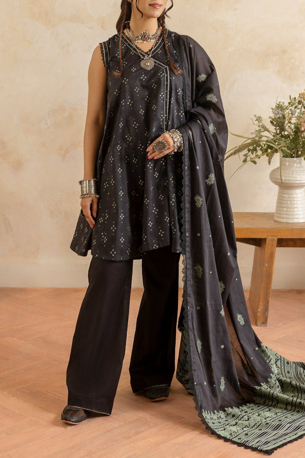 Unstitched Jacquard Cotton 3 Piece