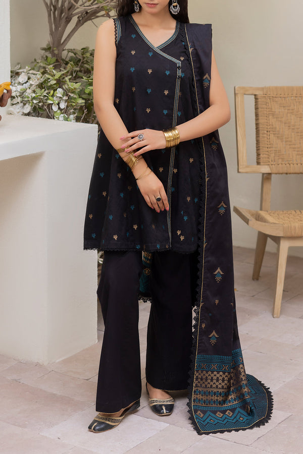 Unstitched Jacquard Cotton 3 Piece