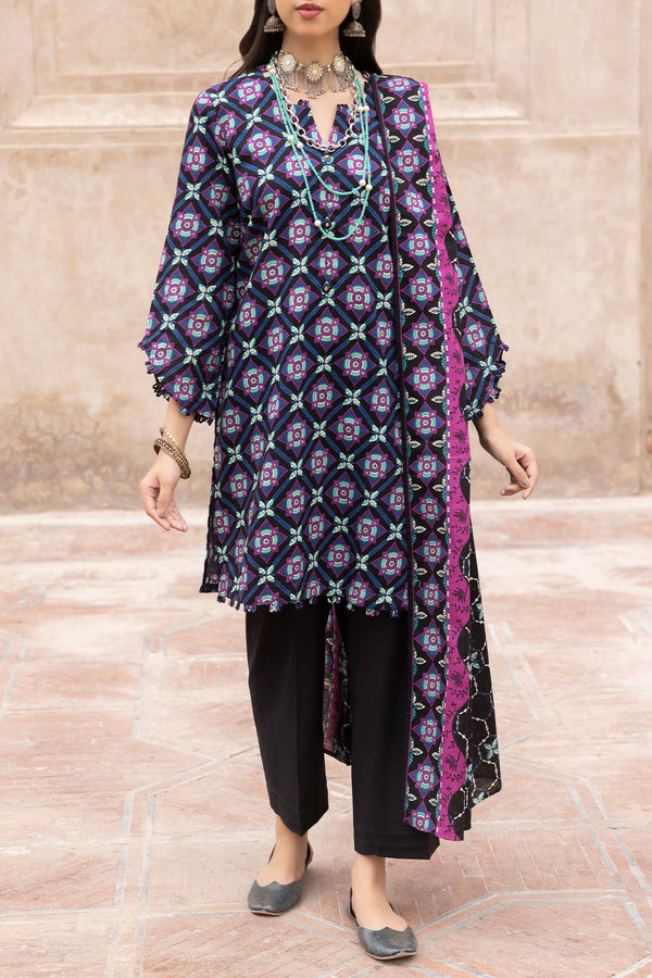 Unstitched Printed 3 Piece – in Lawn & Khaddar