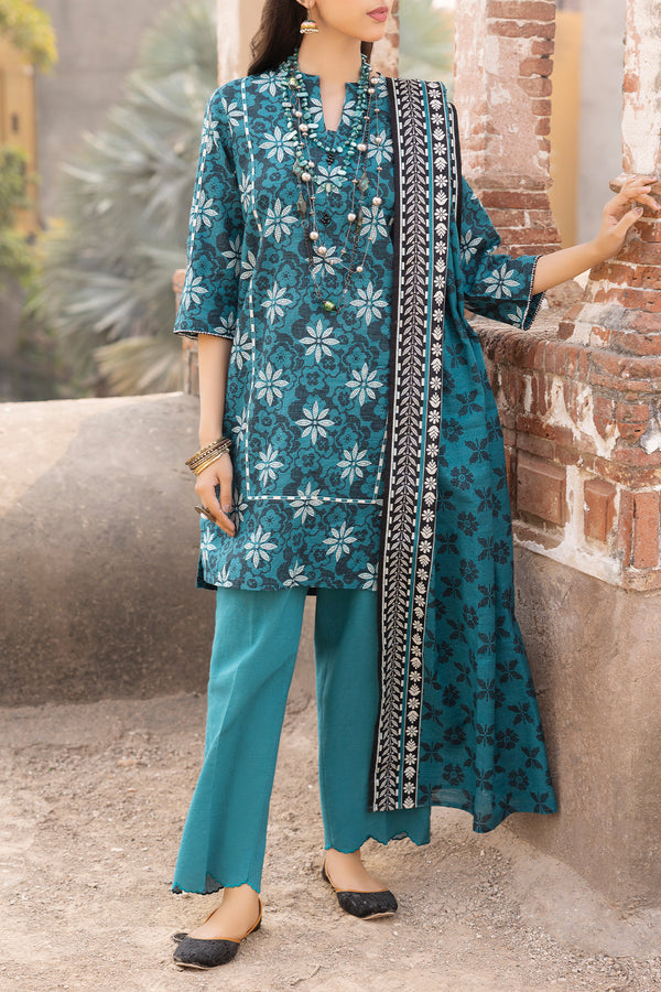 Unstitched Printed 3 Piece – in Lawn & Khaddar