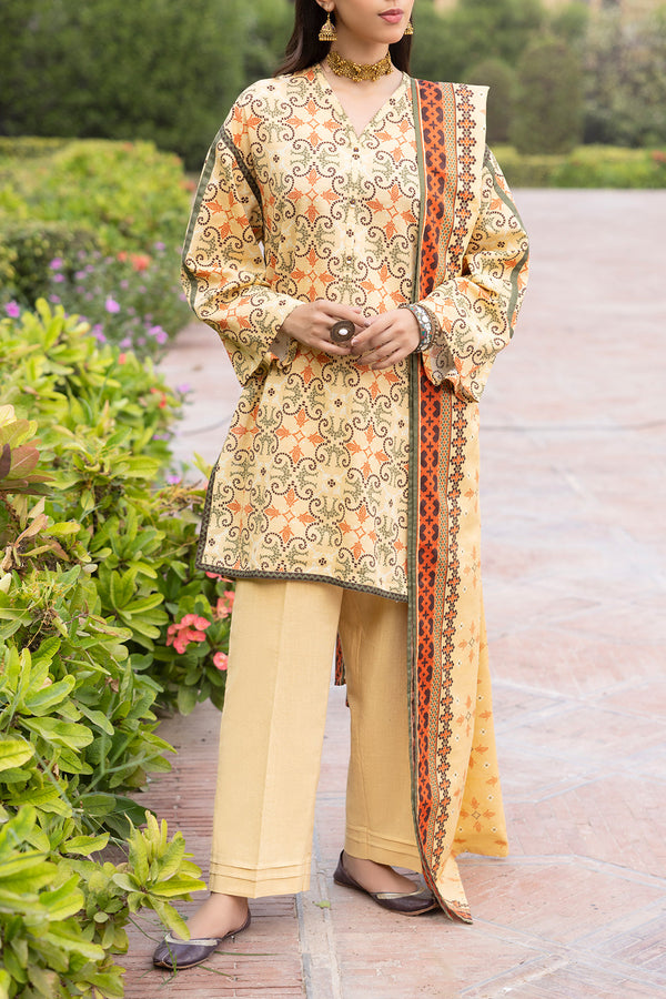 Unstitched Printed 3 Piece – in Lawn & Khaddar