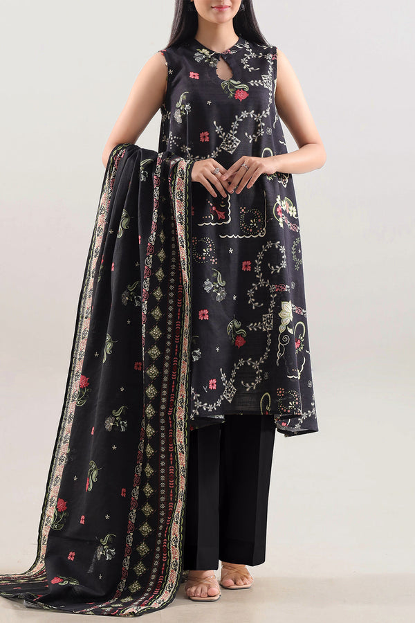 Unstitched Printed 3 Piece – in Lawn & Khaddar