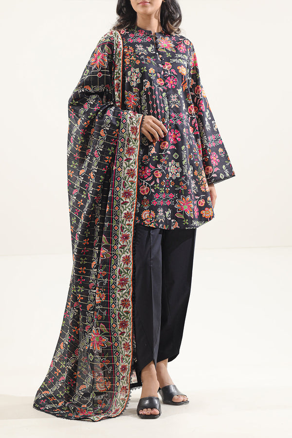Unstitched Printed Lawn 3 Piece