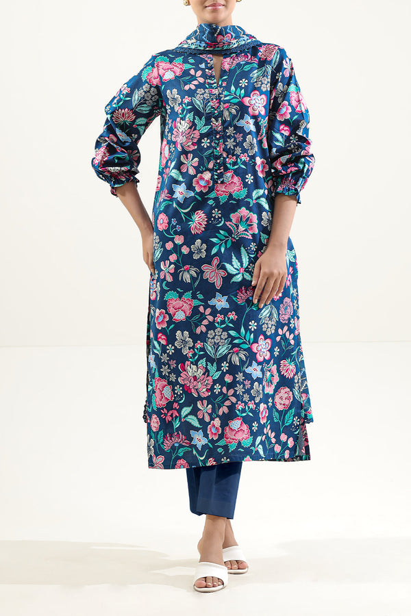 Unstitched Printed Lawn 3 Piece