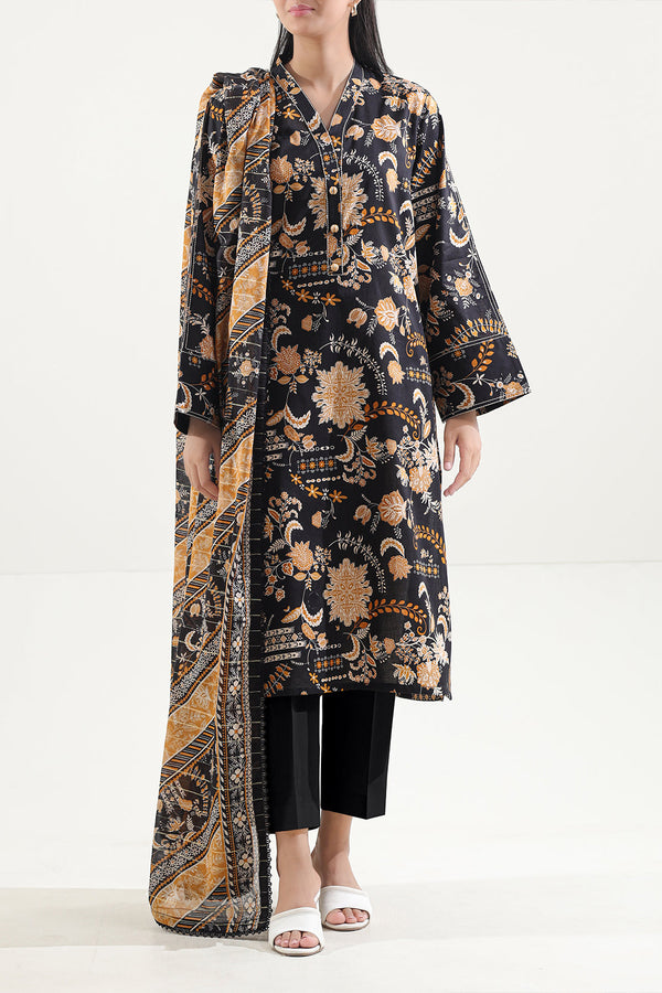 Unstitched Printed Lawn 3 Piece