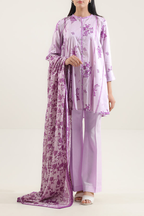 Unstitched Printed Lawn 3 Piece