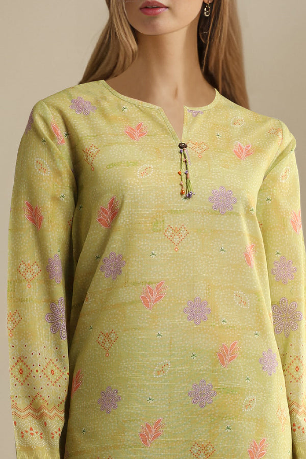 Unstitched Printed Khaddar Viscose Shirt