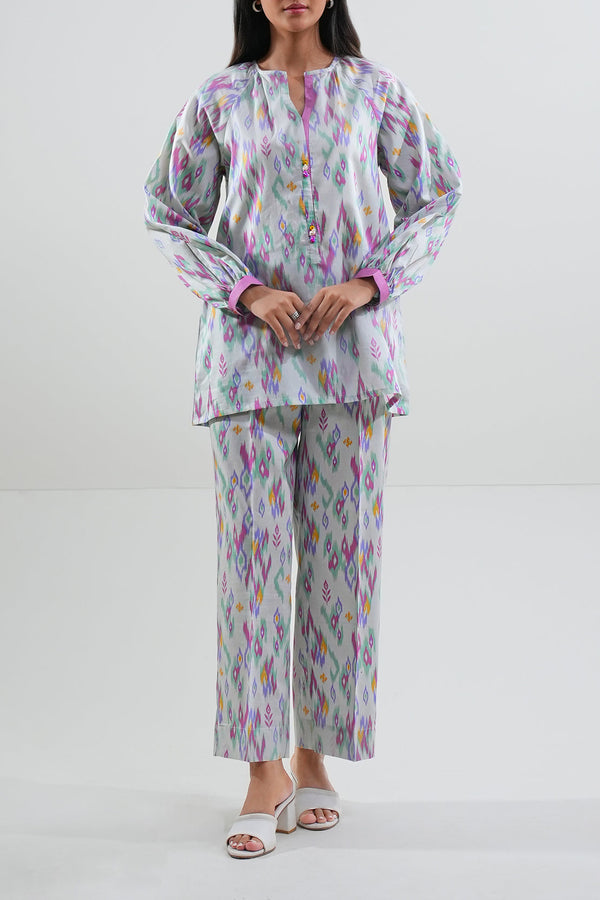 Unstitched Printed Lawn 2 Piece (Shirt/Trouser)