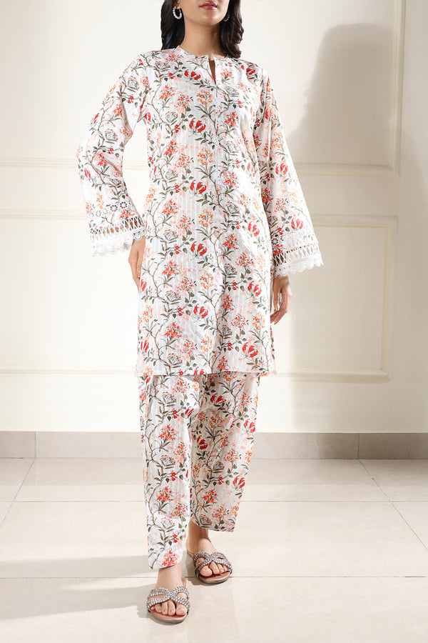 Unstitched Printed Lawn 2 Piece (Shirt/Trouser)