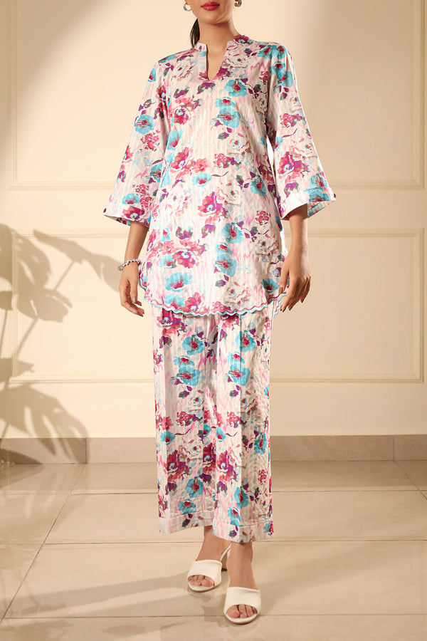 Unstitched Printed Lawn 2 Piece (Shirt/Trouser)