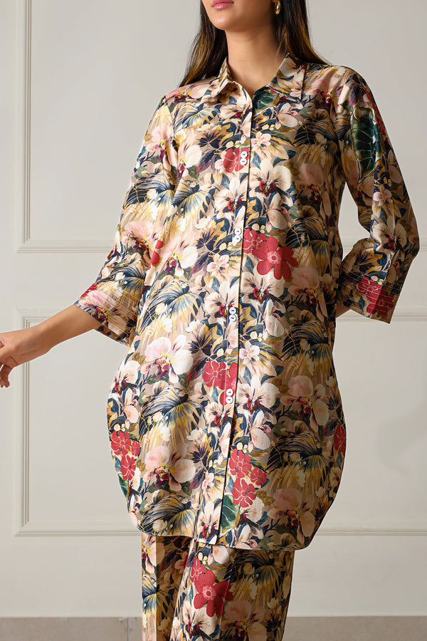 Unstitched Printed Lawn 2 Piece Shirt/Trouser