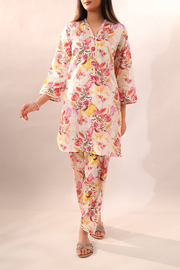 Unstitched Printed Lawn 2 Piece (Shirt/Trouser)