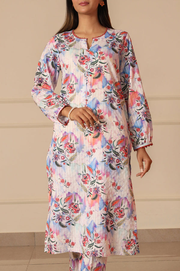 Unstitched Printed Lawn 2 Piece (Shirt/Trouser)