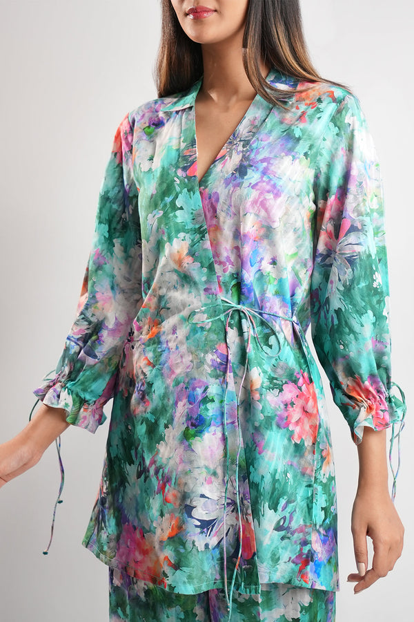 Unstitched Printed Lawn 2 Piece Shirt/Trouser