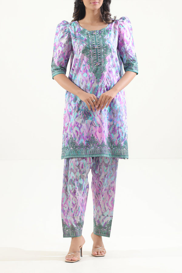 Unstitched Printed Lawn 2 Piece (Shirt/Trouser)
