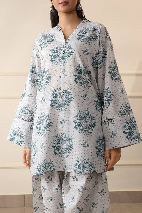 Unstitched Printed Lawn 2 Piece (Shirt/Trouser)