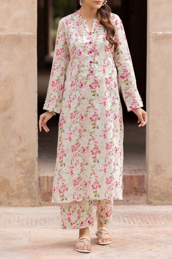 Unstitched Printed Lawn 2 Piece (Shirt/Trouser)
