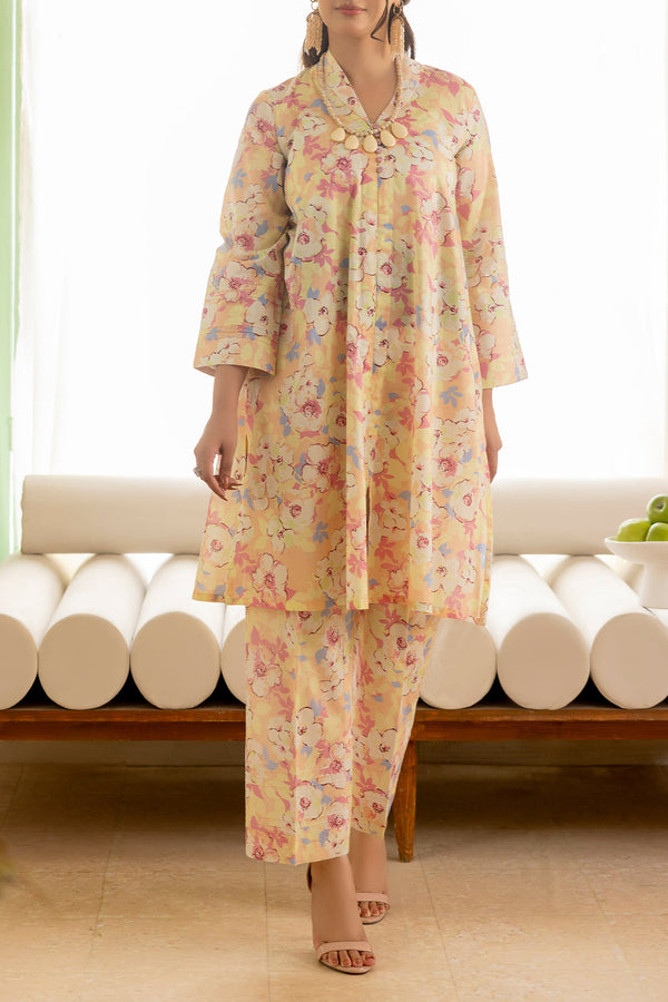 Unstitched Printed Lawn 2 Piece (Shirt/Trouser)