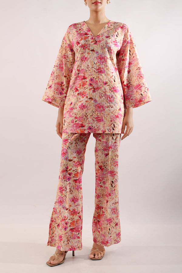 Unstitched Printed Lawn 2 Piece (Shirt/Trouser)