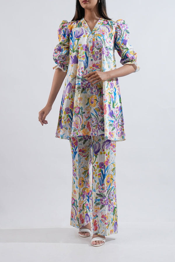 Unstitched Printed Lawn 2 Piece (Shirt/Trouser)