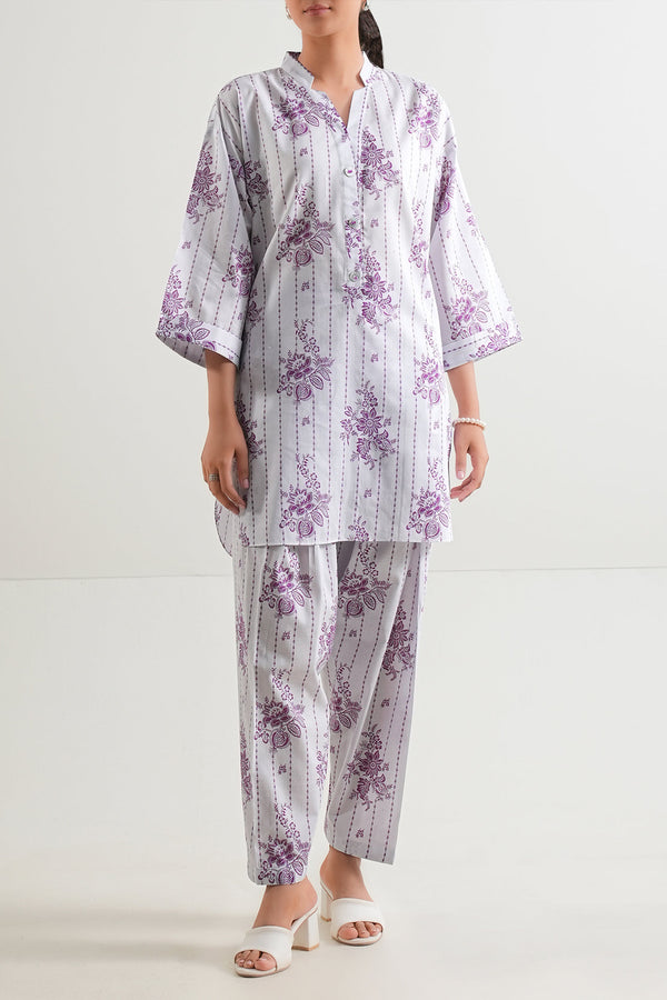 Unstitched Printed Lawn 2 Piece (Shirt/Trouser)