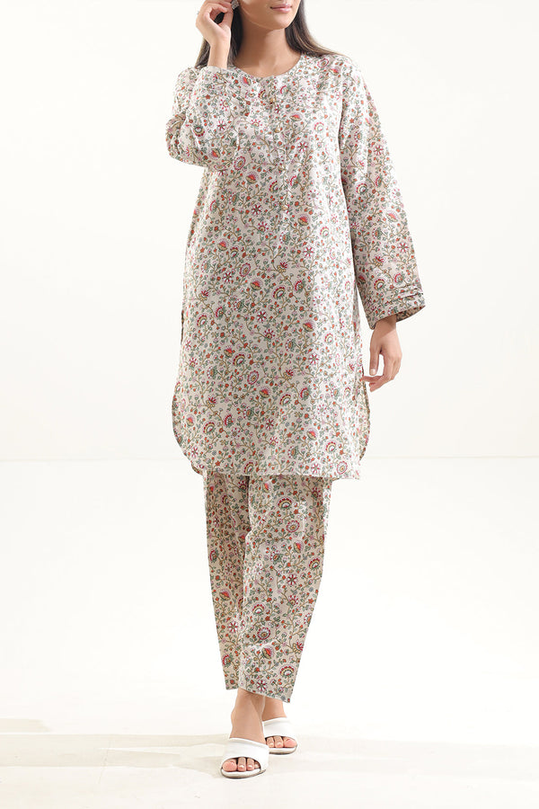 Unstitched Printed Lawn 2 Piece (Shirt/Trouser)