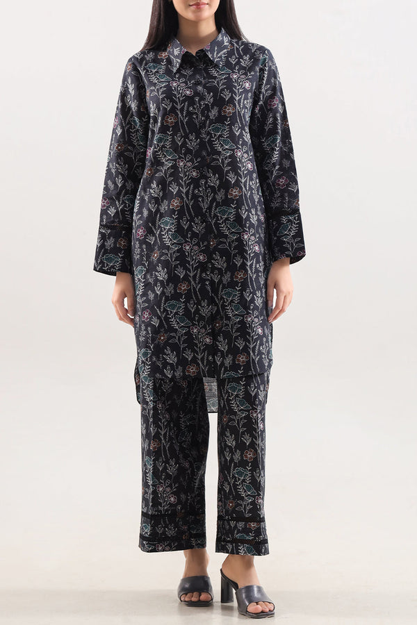 Unstitched Printed Khaddar 2 Piece (Shirt/Trouser)