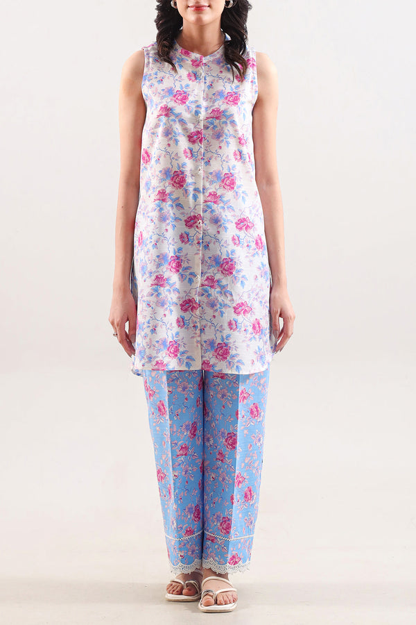 Unstitched Printed Khaddar 2 Piece (Shirt/Trouser)