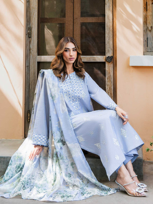 3 Piece Lawn Suit-Embroidered (Unstitched)