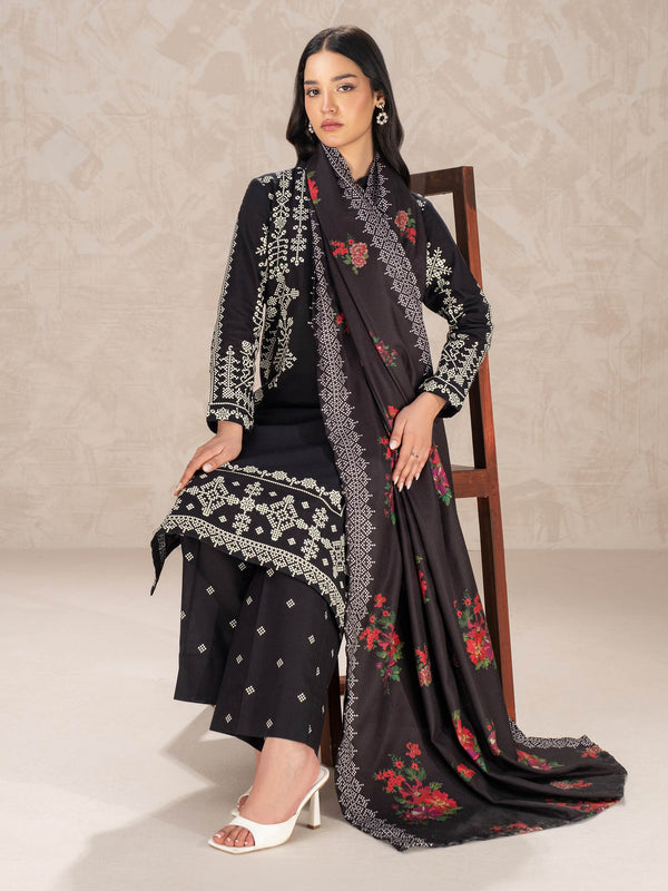 3 Piece Khaddar Suit-Printed (Unstitched)