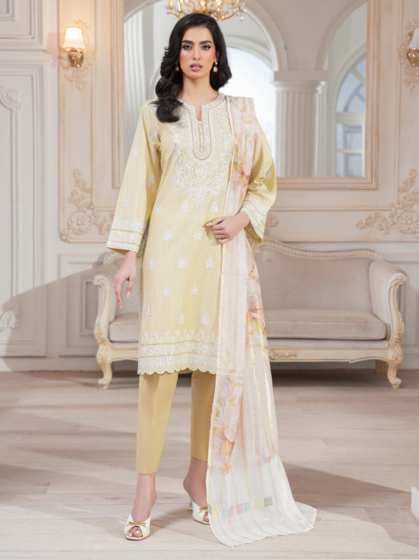 3 Piece Lawn Suit-Embroidered (Unstitched)